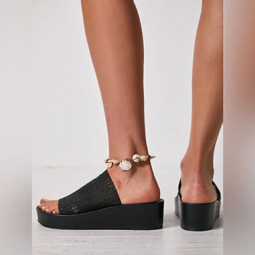 FREE PEOPLE IRINA Flatform Sandals /BLACK